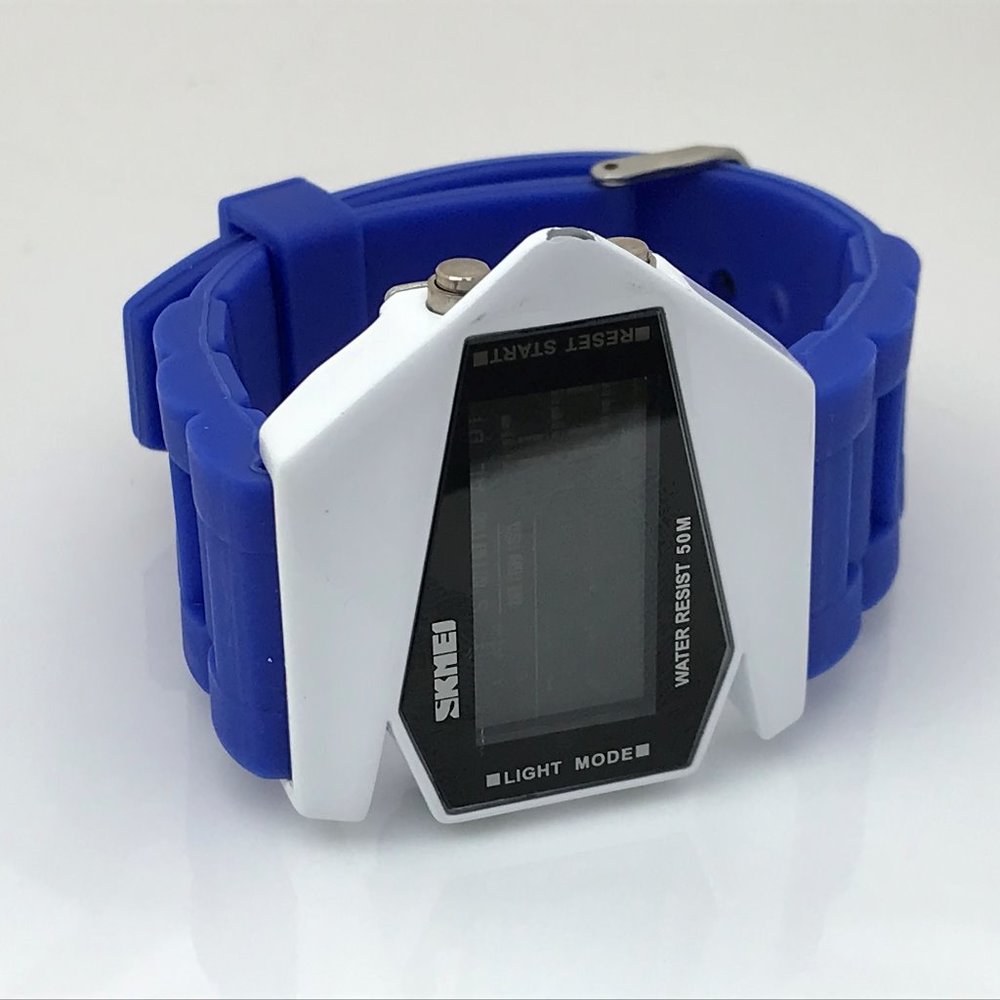 Skmei Men Watch Digital Sport Blue/White Wrist Wat - Picture 2 of 12